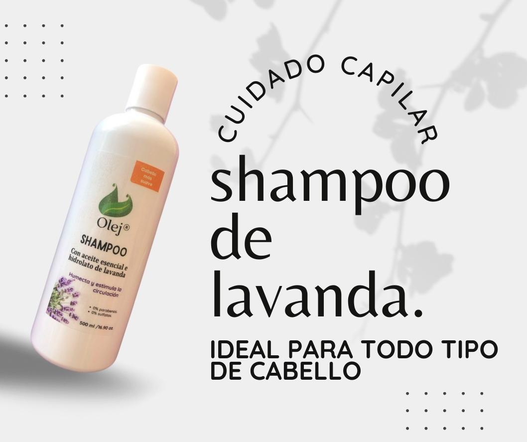 Shampoo con Aceite esencial e Hidrolato de Lavanda